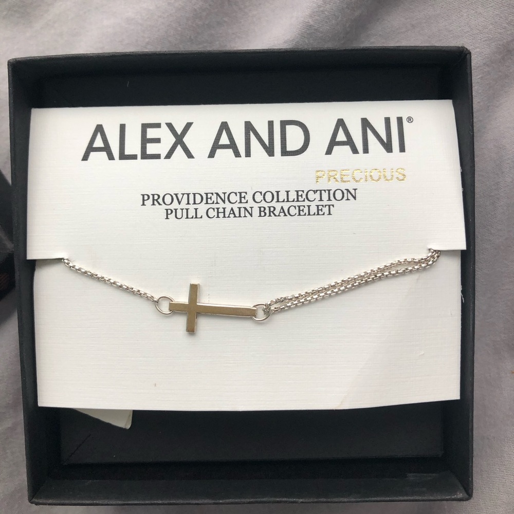 BRAND NEW Alex and Ani sterling silver bracelet